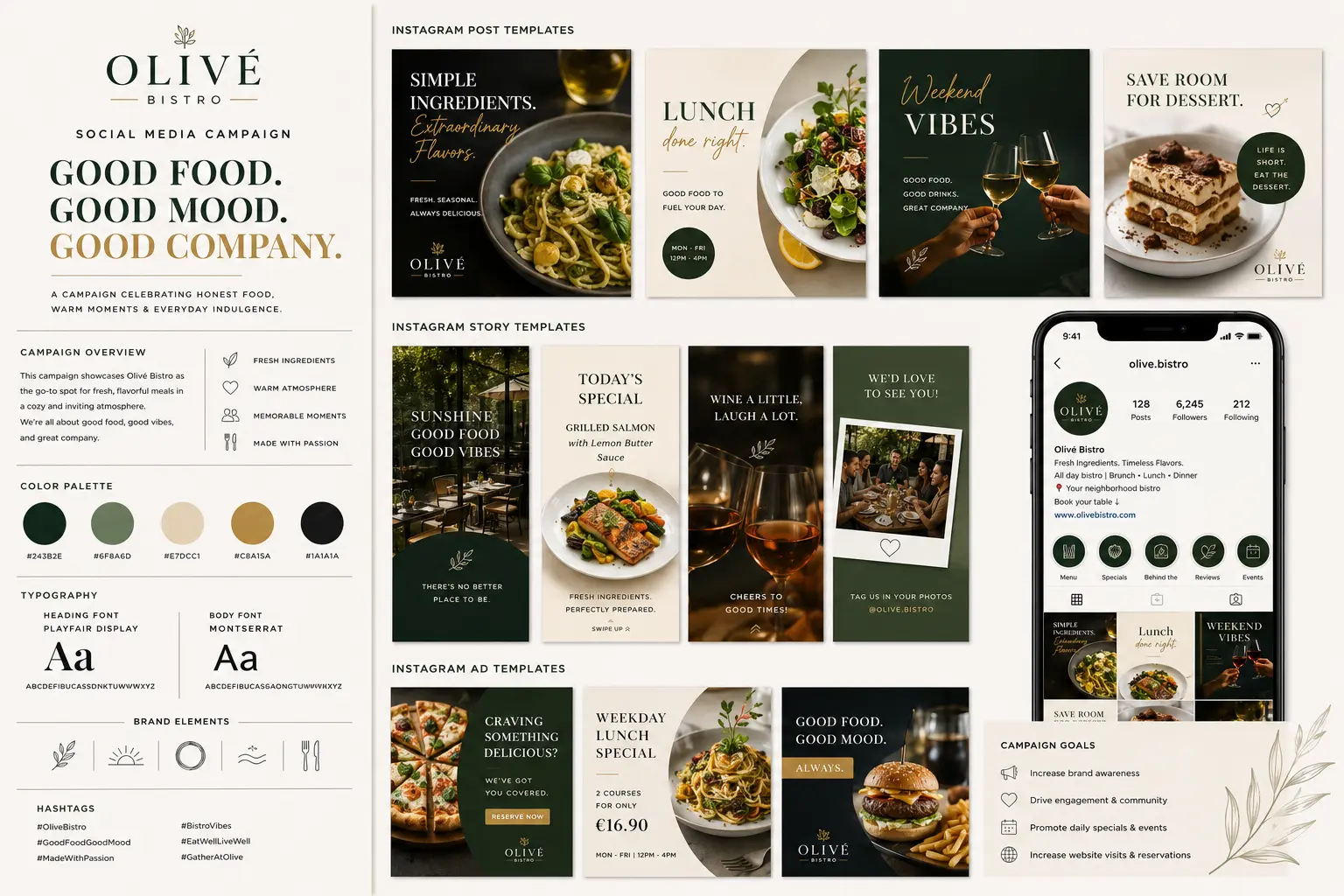 Olivé Bistro: Social Campaign