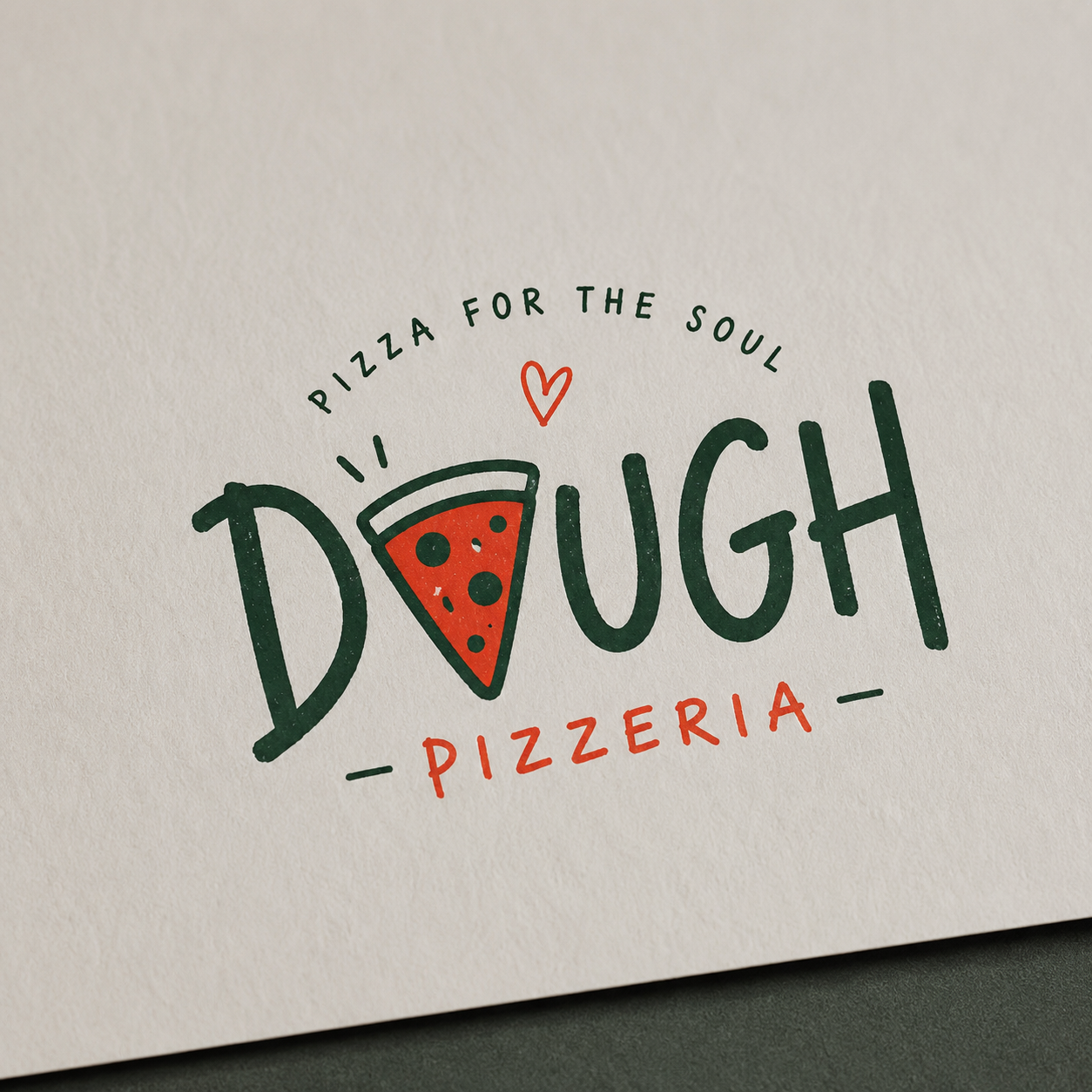 Dough Pizzeria: Logo Design