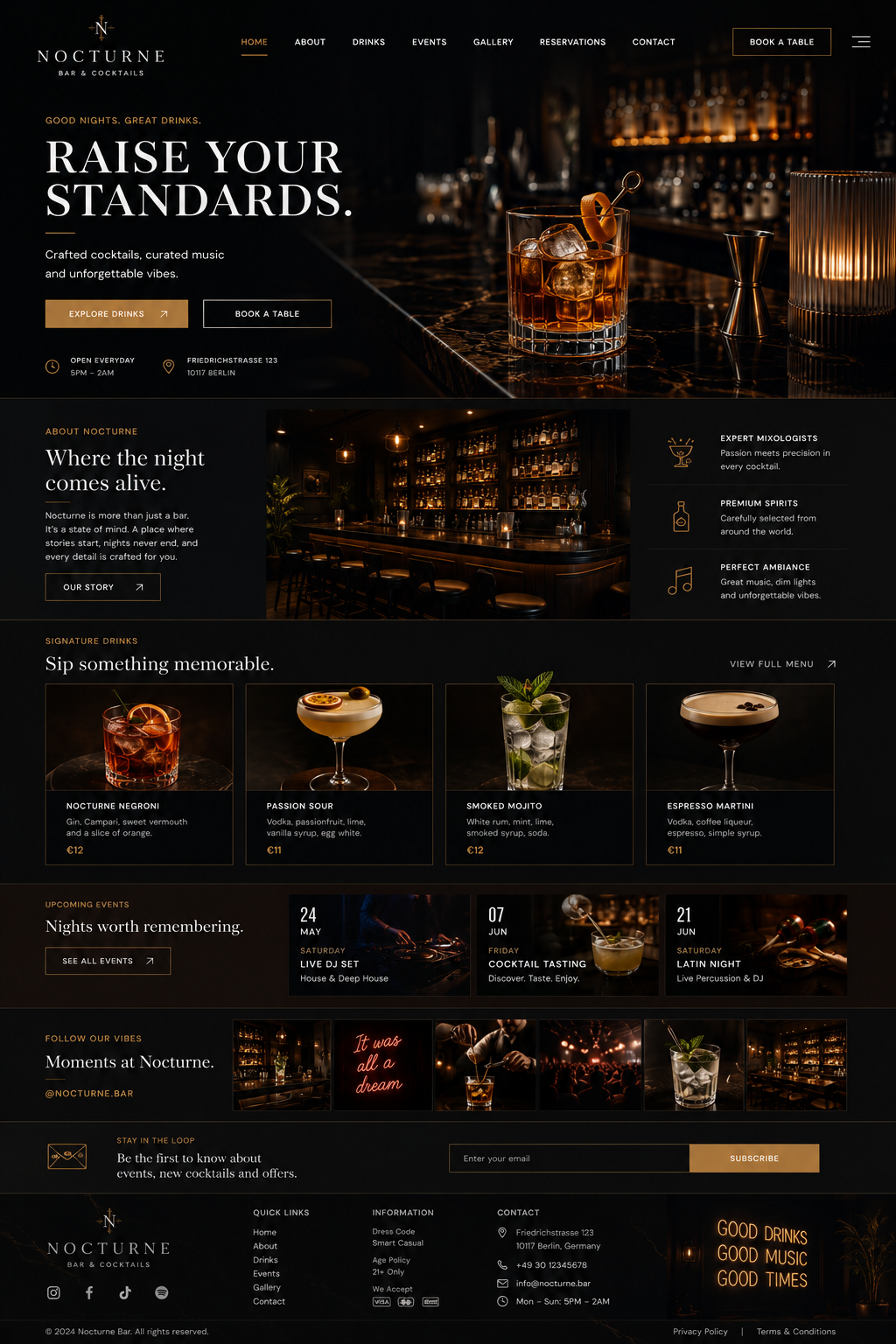 Nocturne: Web Design