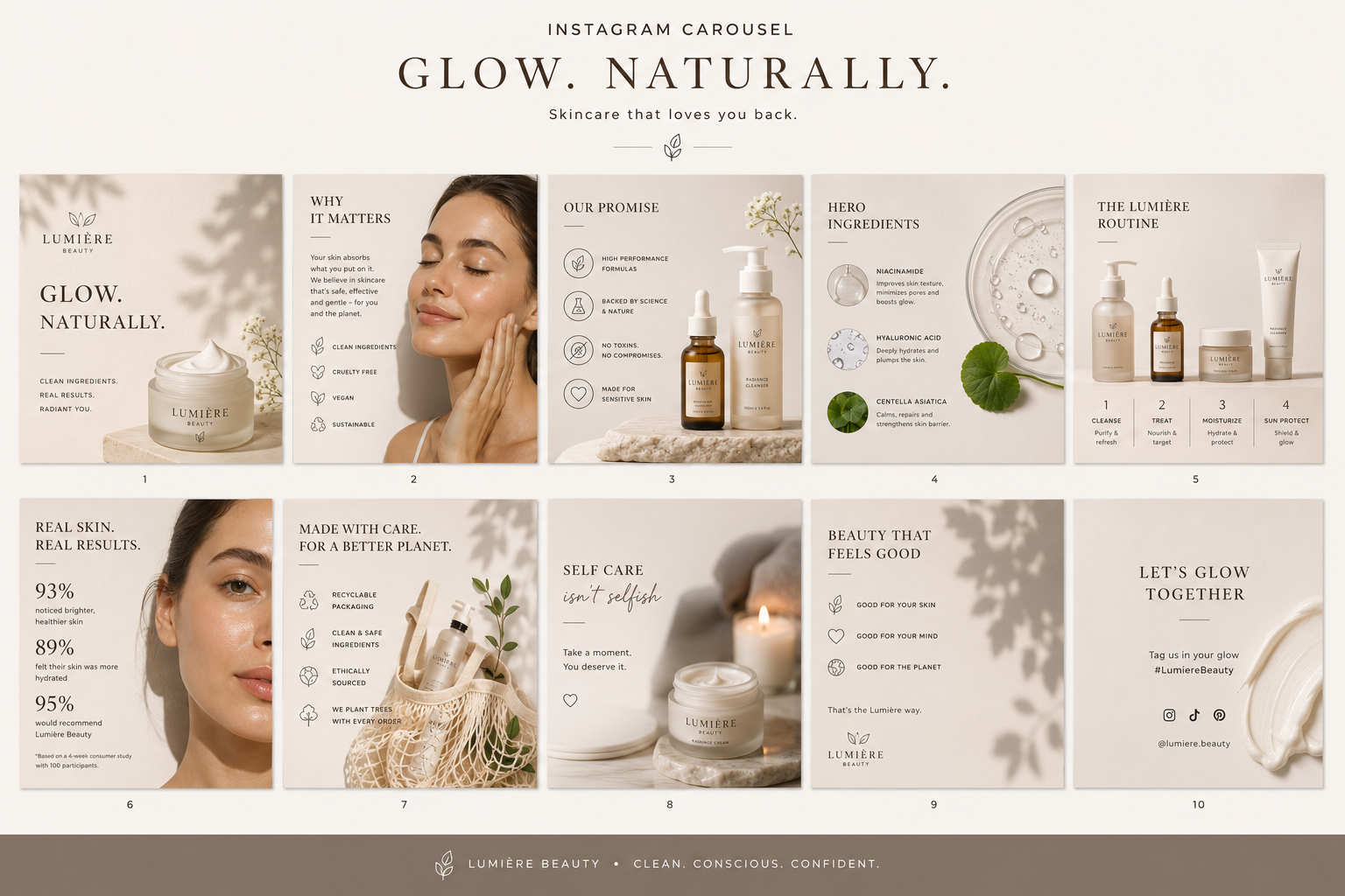 Lumière Beauty: Instagram Carousel